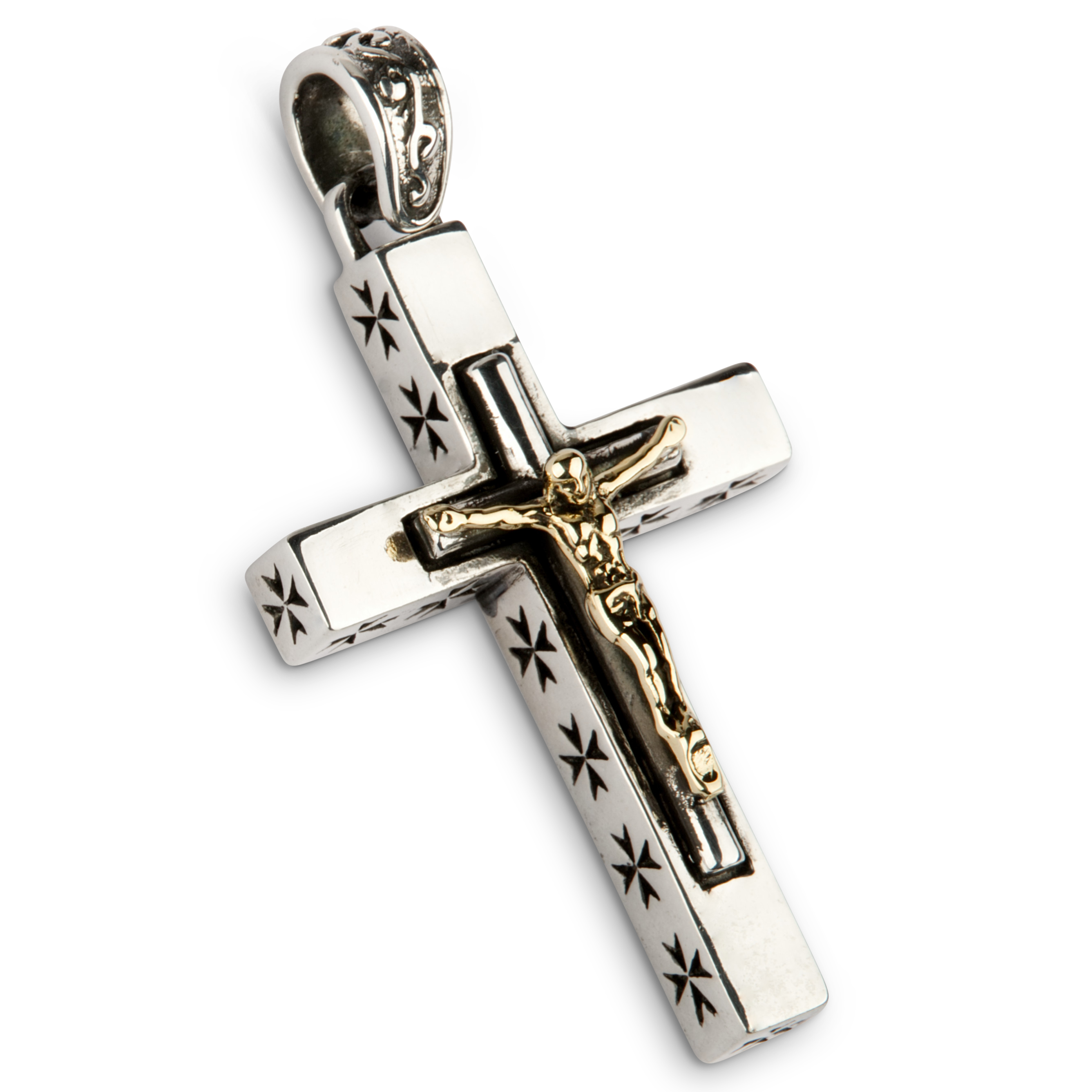 heavy silver cross